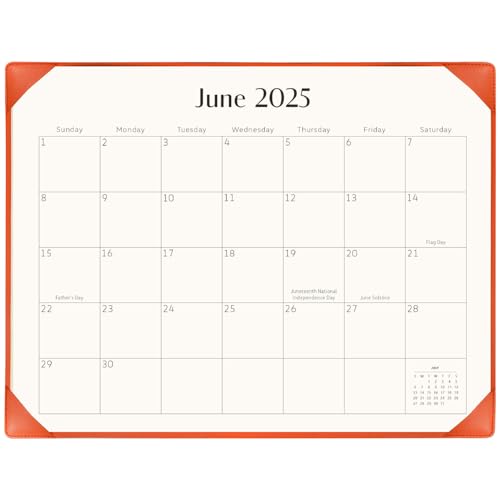 KOPEESY Large Desk Calendar 2025-2026 with Desk Mat, From Now - June 2026, 22