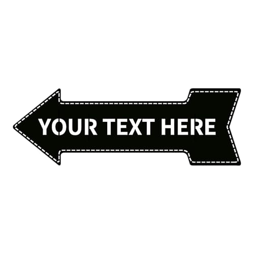 Peronalizable Arrow Metal House Number Sign Mid Century Modern Metal