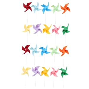 Ibasenice 20 Sztuk Wiatraczki DIY Zabawki