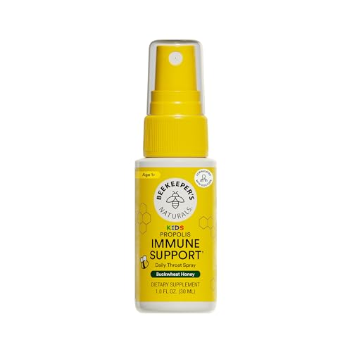 Kids Propolis Throat Spray - Natural Immune Support & Sore Throat Relief - by BEEKEEPER'S NATURALS -...