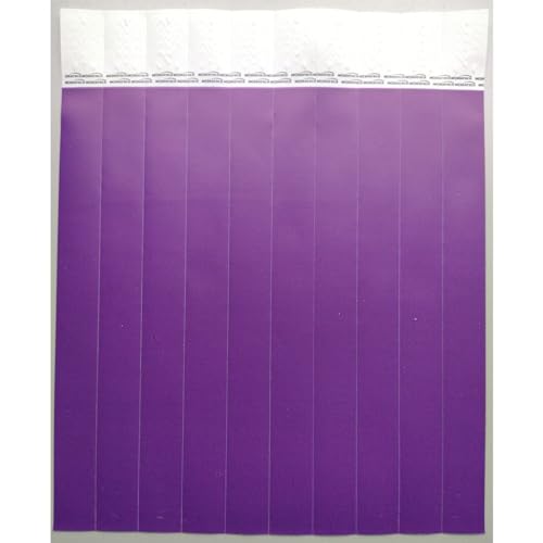 Pulseira, Tecno Mídia, Para Identificação, Med, Roxo, Pacote Com 100 Unidades