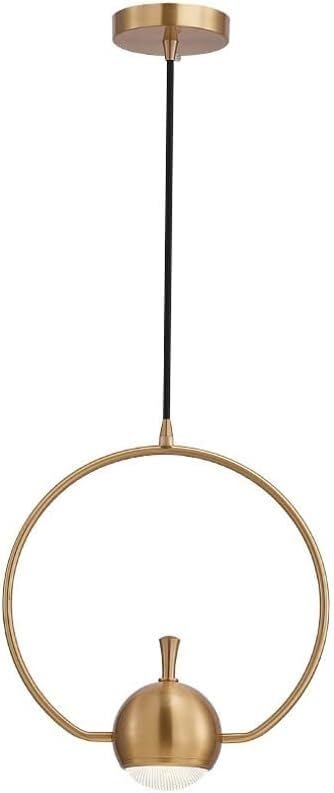 Lampe îlot de cuisine suspension LED dorée 3 couleurs pour salon et salle à manger