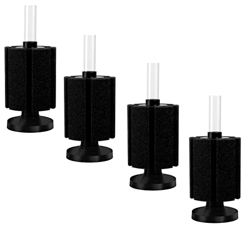 Aquaneat Aquarium Sponge Filter Breeding Fry Betta Shrimp Nano Fish Tank 4Pcs (M Large Up To 50Gal) #TOP29