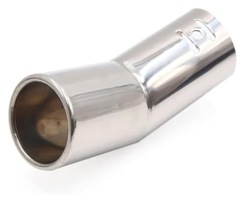 Punta Escape Silenciador Coche Para Mazad 51 Mm Sistema De Escape Universal Tubo Final Silbato De Escape De Automóvil Punta De Silenciador De Curvatura Redonda Simple