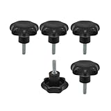 Big Horn 19712B-5PK 5/16-18 x 1' stud 7-Star knob (5/PK)