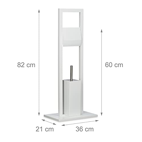 Relaxdays 10020929 Set da Bagno, Piantana