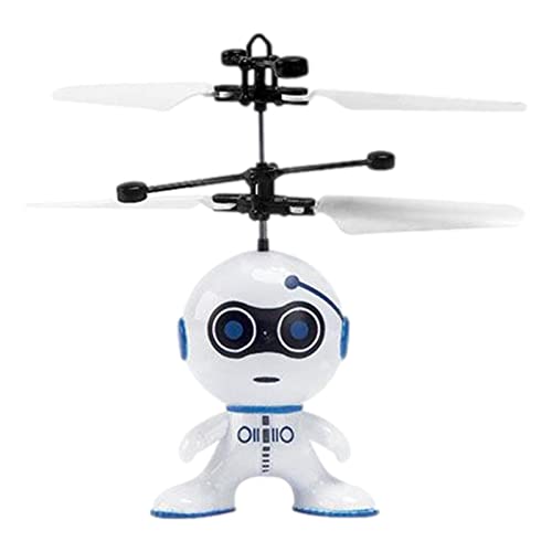 BROJAQ Juegos de Robots voladores | RC Flying Toy Helicóptero Robot Drone Juegos - Favores de Fiesta Recargables por USB, Juguetes voladores con Control Remoto para Exteriores, cumpleaños, Regalos