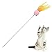Anjetan Giocare A Inseguire Intrattenere Esercizio Esercizio Peluche Squeak Divertente Gatto Bacchetta Giocattolo Glitter Interactive Ball Cat Teaser