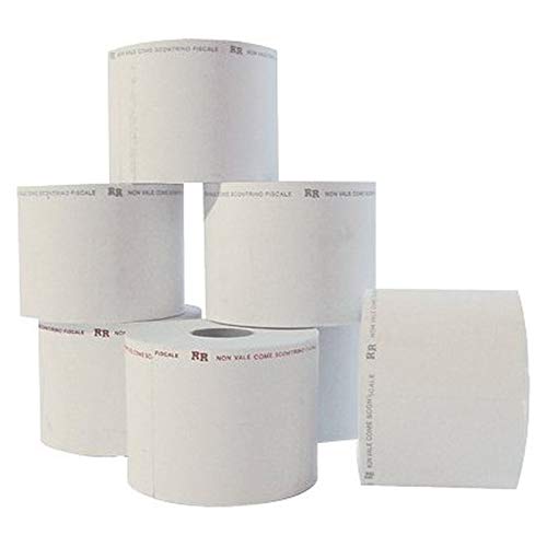 48 Rotoli Carta Termica Adesiva 60x40 mm Lunghezza 40 mt Anima 40 mm per Bilance Elettroniche Prima Qualità Alta Resistenza Confezione Risparmio