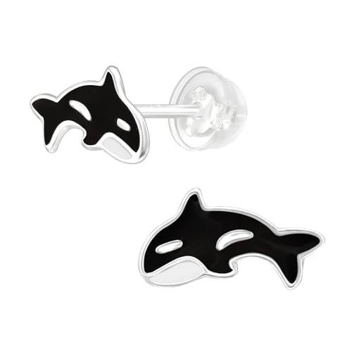 925 Sterling Silver Children's Sea Animal Stud Earrings