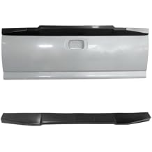 Tailgate Spoiler Cap, Compatible with 1999-2006 Chevrolet Silverado Sierra 1500, MDA 3P Style Flexible PolyurethanePU Tailgate Molding Spoiler Cap Top Protector Trim, Unpainted Black
