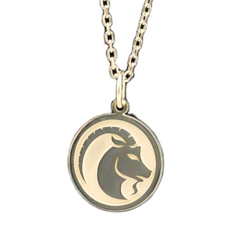 Collier chaîne câble 45 cm et pendentif bélier argent 925 pour homme et femme