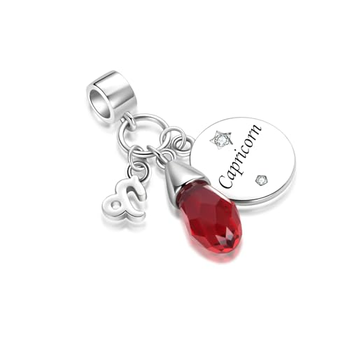 LSxAB Capricorn Constellation Charm for Women Horoscope Zodiac Sign Birsthone Birthday Charms Compatible with Pandora Bracelets - Image 2
