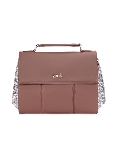 Image of ZOUK Rhea Kapoor Satchel Bag | Elegant Vegan Leather Handbag for Women |