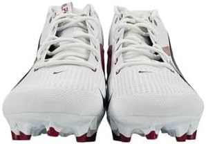 Nike Alpha Menace 4 Varsity Low Men's Football Cleats White Red Black FZ7703-105 Size 13 Medium US