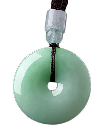 Pendentif en jadéite et amulette en jade vert naturel pour collier