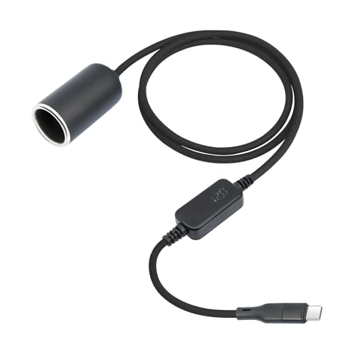 5V タイプ C に 12V 車のソケットコンバータコードアダプタワイヤーオスメスコネクタケーブルドライブレコーダー用 USB C から車のアダプタコード