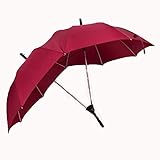 WASD Automatische Doppelschirm Paar Sonnenschirm Sonnenschirm Winddicht Sonnencreme Langer Griff Kreative Outdoor Reise Dame Freundin Doppel Geschenk Regenschirm,Red