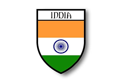 Akachafactory Autocollant Sticker Voiture Moto Blason Ville Drapeau Inde Indien