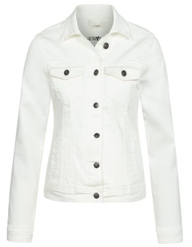 Hailys Damen Jeansjacke Ma44cy leichte Übergangsjacke mit Knöpfen QI-PO2301025 Offwhite XS