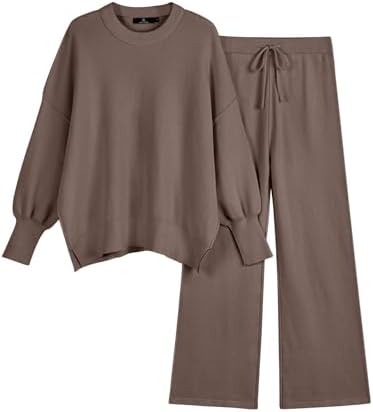 LILLUSORY Women 2 Piece Matching Lounge Sweater Sets 2026 Fall Outfit
