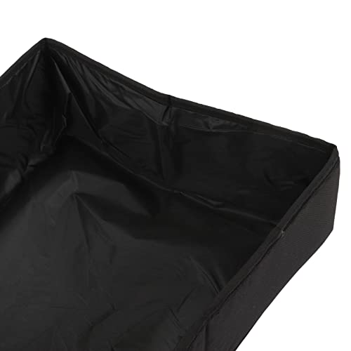 Caja de arenero plegable para gato portátil color negro miniatura 2