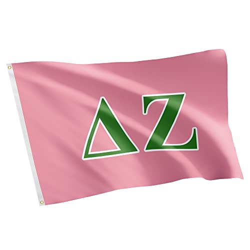 Desert Cactus Delta Zeta Flag letter Sorority Greek Banner 3x5 ft dz