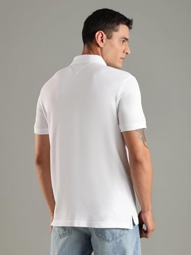Image of Solid Regular fit Cotton Polo t-Shirt