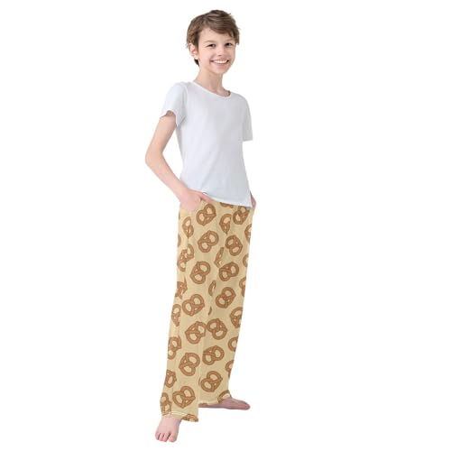 Boys' Pants Pretzel Cookie Long Bottoms Jogger Pants Elastic Waist Trousers with Pockets S-XL4