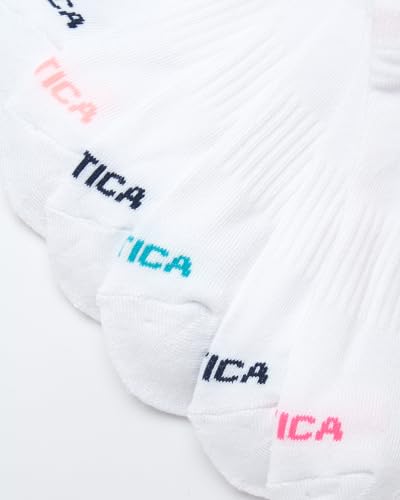 Image of Nautica Womens No Show Socks Moisture Wicking Low Cut Ankle Socks, 12 Pack | Moisture Wicking Dri-Motion Fabric, Cushioned Key Areas, Banded Arch Support, No Show Low Cut, Shoe Size 4-10