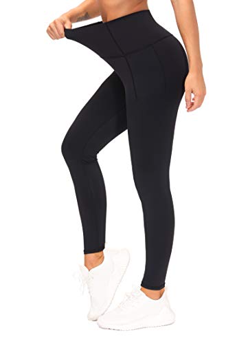 THE GYM PEOPLE Tummy Control Workout Leggings with Pockets High Waist Athletic Yoga Pants for Women Running, Fitness