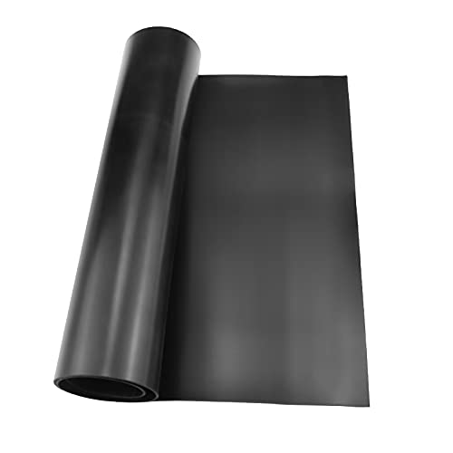 Plancha de goma de neopreno, 300 mm de ancho x 1.5 mm de grosor x 0.6 m de largo, tiras de goma de neopreno para juntas de bricolaje, artesanía, almohadillas, antivibración, antideslizante