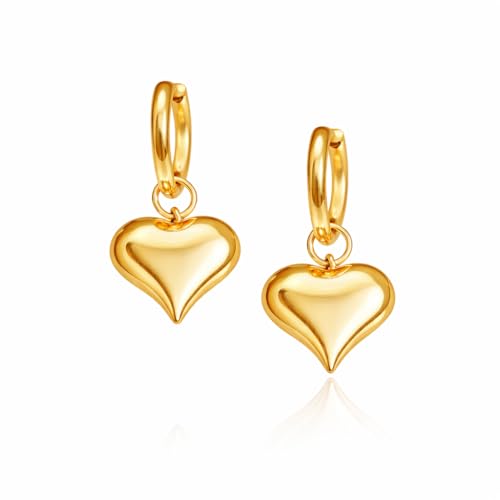Image of 18K Gold Plated Statement Hoop Earrings for Women | Trendy Hoops Earrings | Waterproof and Anti Tarnish Jewellery | Rakhi Gift for Sister | Gifts for Women | 1 Year Warranty*