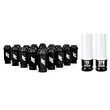 Mishimoto Aluminum Locking Black Lug Nuts Set, M12x1.5, 20 Pieces