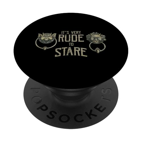 It's Very Rude To Stare Maze Door Knocker PopSockets Adhesive PopGrip