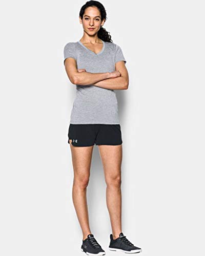 Under Armour Women's Game Time Short 5 , Black (001)/Steel , Small