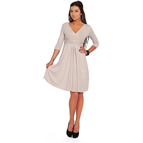 FUTURO FASHION Elegant V-Neck Cocktail Dress Cover