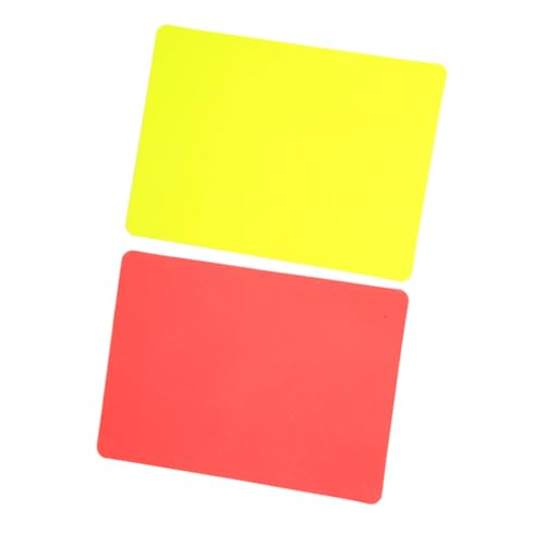 Tarjetas de árbitro roja y amarilla para fútbol miniatura 4