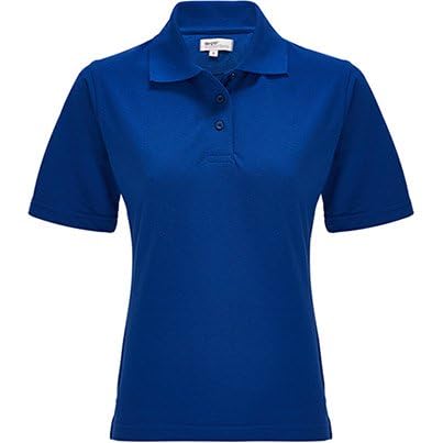 Style It Up Womens Ladies Classics Polo Shirt Short Sleeve Dry Touch Pique Plain Casual Wear Polo T-Shirt (Royal, 10)