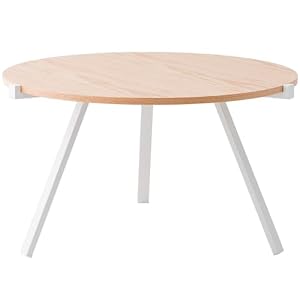 TOMOYASU ラウンドコーヒーテーブル スューヴァ ホワイト 70×71.5×40cm C-F-3 Lillrit リルリット syvere