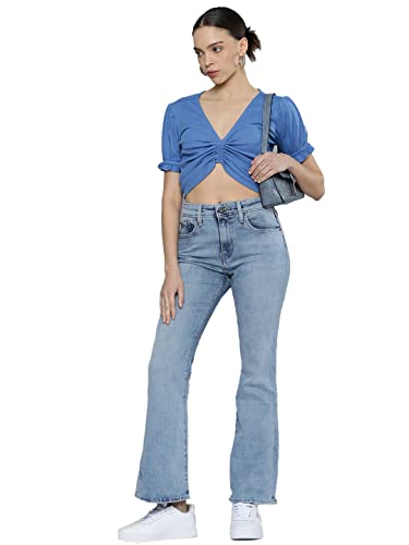 Image of Levi's Women's 726 Flared Fit Mid Rise Jeans
