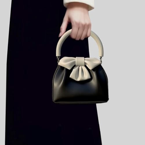 Sac à main noir avec nœud papillon imperméable pour spectacle