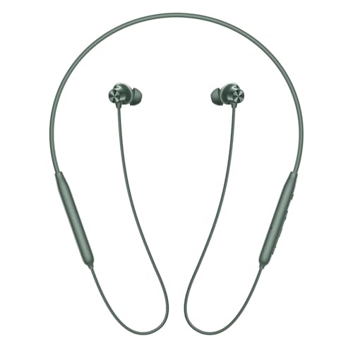 Image of Lynacz Original Neckband Bluetooth Compatible with All Smartphone Devices Powerful Drivers ANC Long Playback Time HD Audio Low Latency (Green)