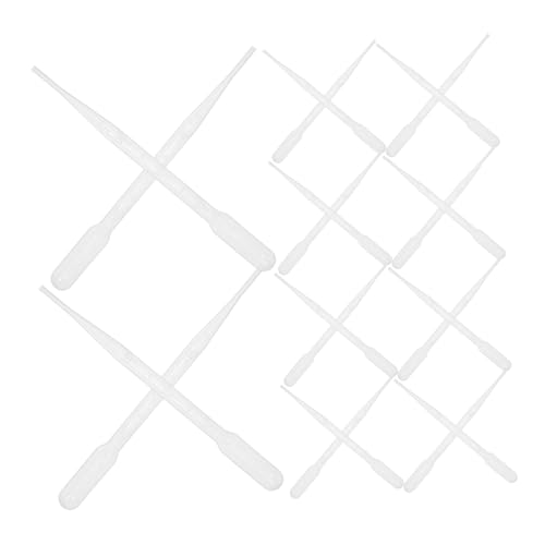Unomor 3ml Pipettes 100pcs Plastic Droppers Graduated Scale for Eye Oil Lab and Art Projects