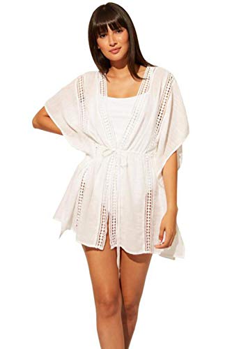 Bleu Rod Beattie India Bazaar Caftan Cover-Up White MD
