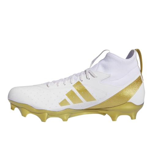 Image of adidas Mens Adizero Impact Football Sneakers Shoes - White - Size 11.5 M
