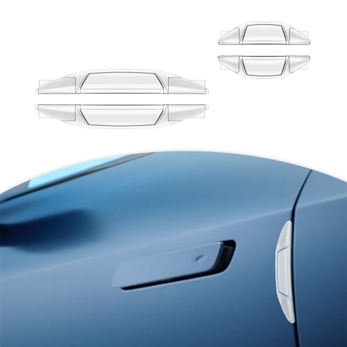 4PCS Car Door Edge Guards, Bumper Guards for Cars, Car Door Anti-Collision Strip, Universal Self-Adhesive Car Door Protector Car Accessories Compatible with Car Side Door Edge Protector (Transparent)