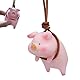 Autospiegel Anhänger, Auto Deko Innenraum, Niedliches Schwein Rückspiegel AnhäNger, Autozubehör Innenraum Deko, Lustige Schweinchen AnhäNger für Autospiegel, Türen, Zuhause