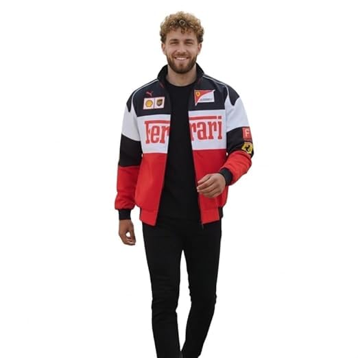 F1 Trandy Racing Sport Jacket for Men | Biker Bomber Jacket | Polyester Lightweight Stylish Streetwear | Sportswear Racing Print with Zipper Closer Comfortable Wear for Men/Women-image-49