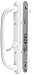 Prime-Line C 1288 White Diecast Sliding Door Handle Set with 10 Inch Pull (Single Pack)
